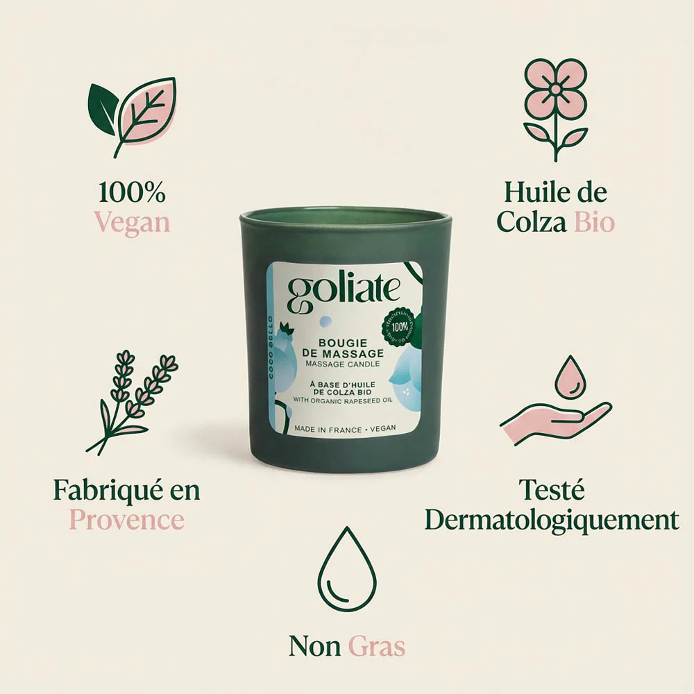 Bougie de massage bio parfum intense - Image 21