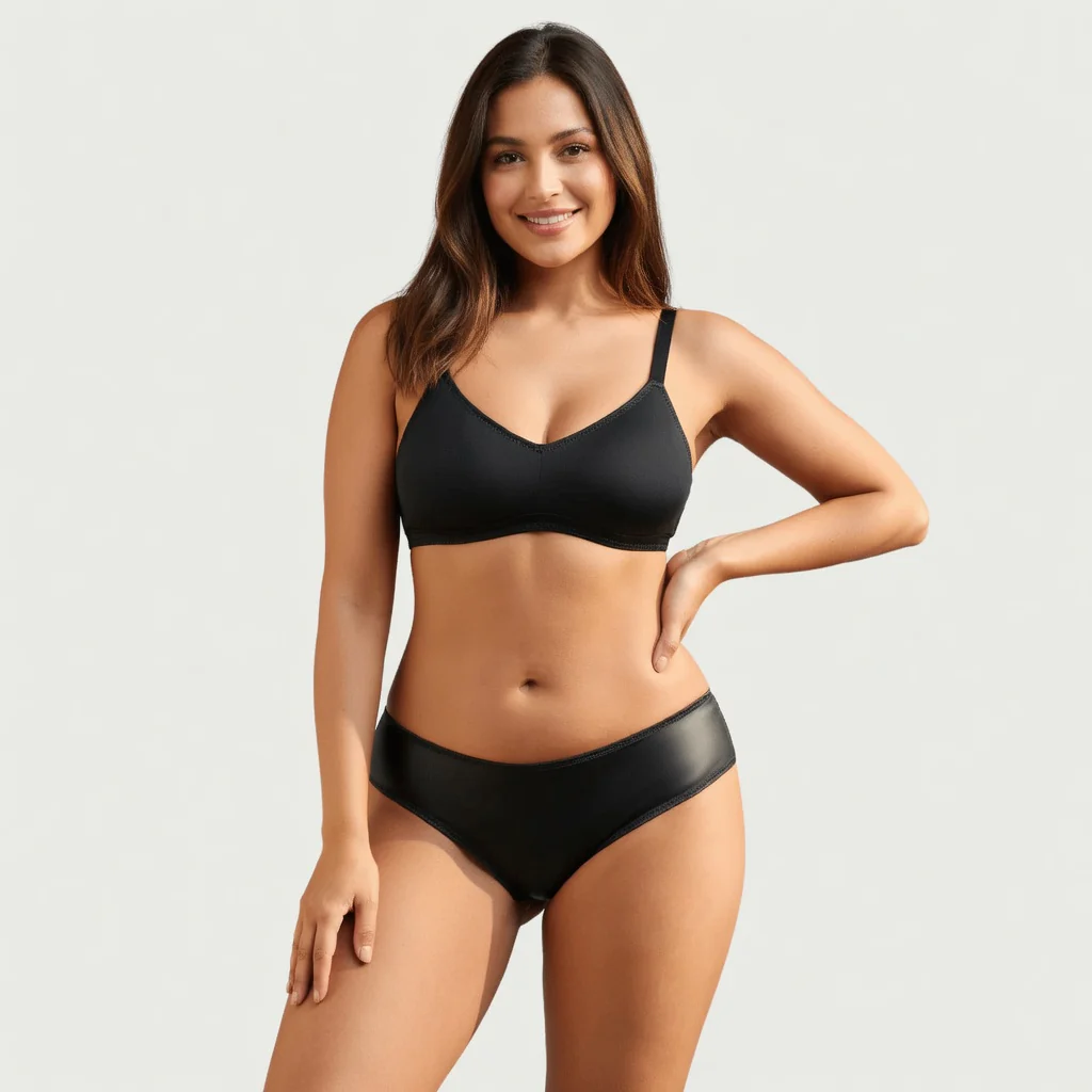 Culotte ouverte en simili cuir noir OhYeah - Image 2