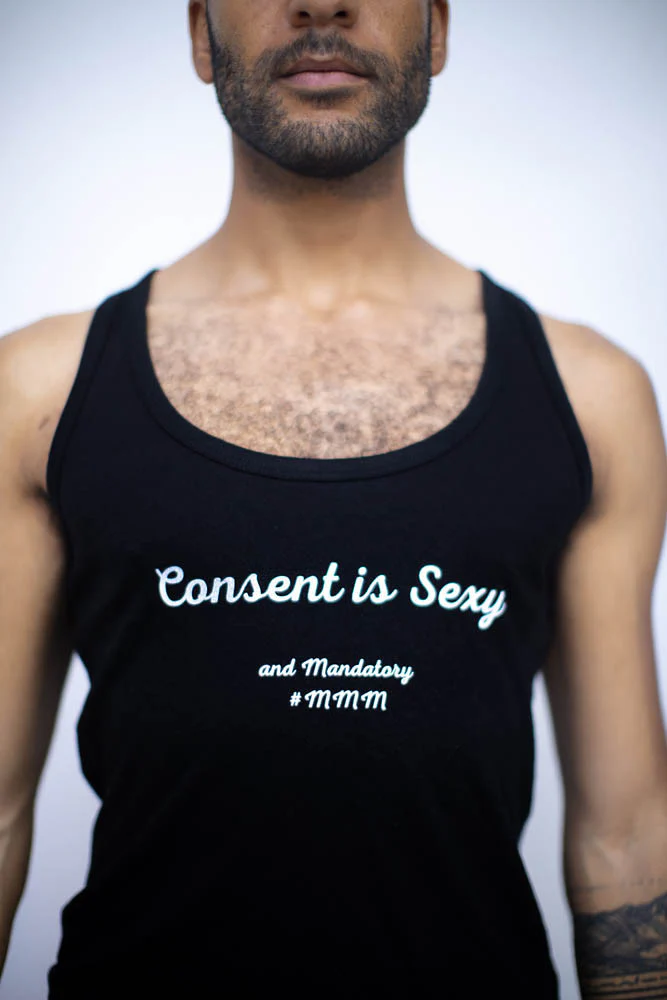 Débardeur noir Consent is Sexy - Image 5