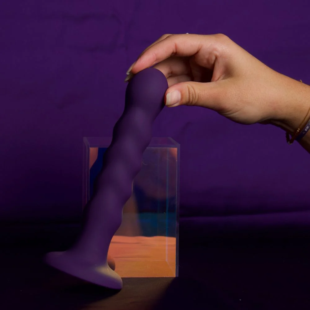 Dildo ventouse ondulé