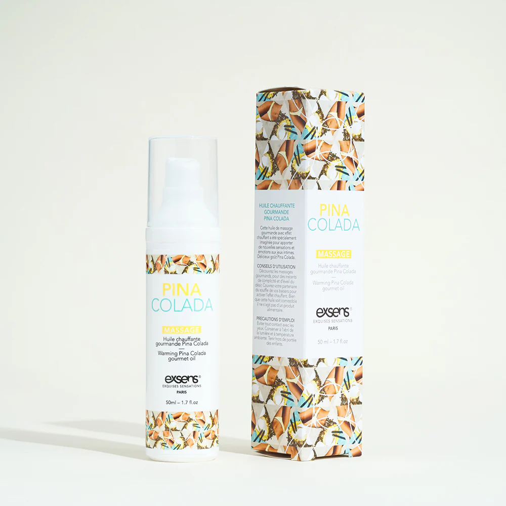 Huile de massage comestible et chauffante Exsens