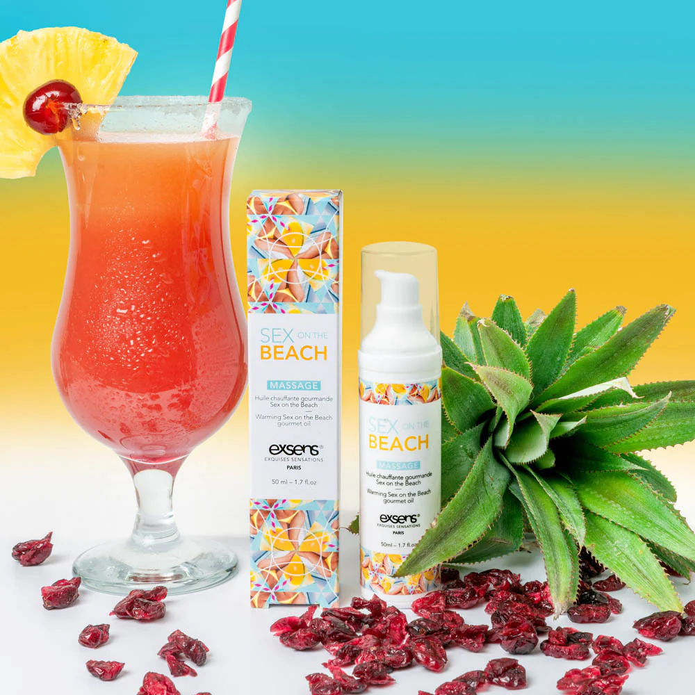 Huile de massage comestible et chauffante Exsens - Image 12