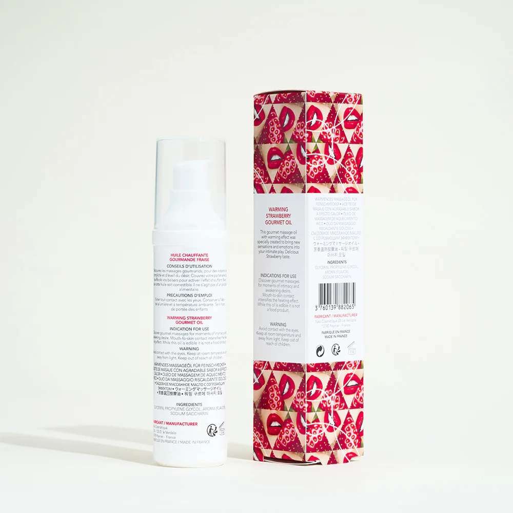 Huile de massage comestible et chauffante Exsens - Image 14