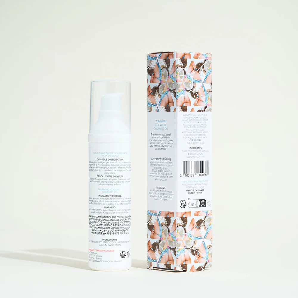 Huile de massage comestible et chauffante Exsens - Image 19