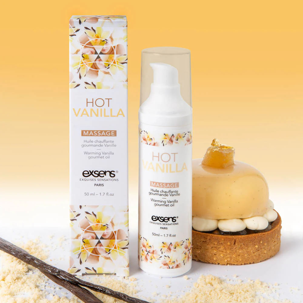 Huile de massage comestible et chauffante Exsens - Image 6