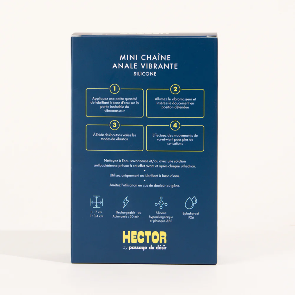 Mini chaîne anale vibrante Hector - Image 8