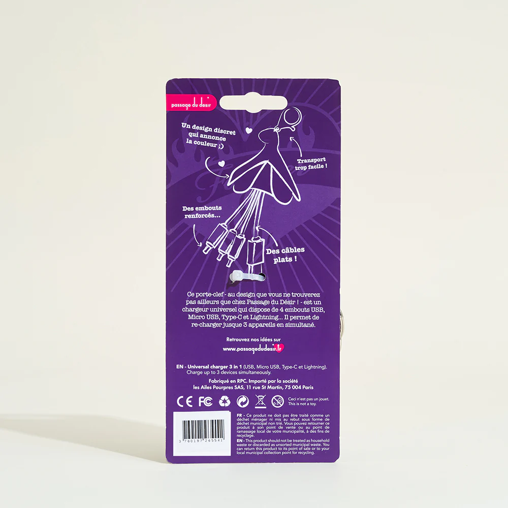 Porte-clefs Sexofun chargeur universel - Image 6