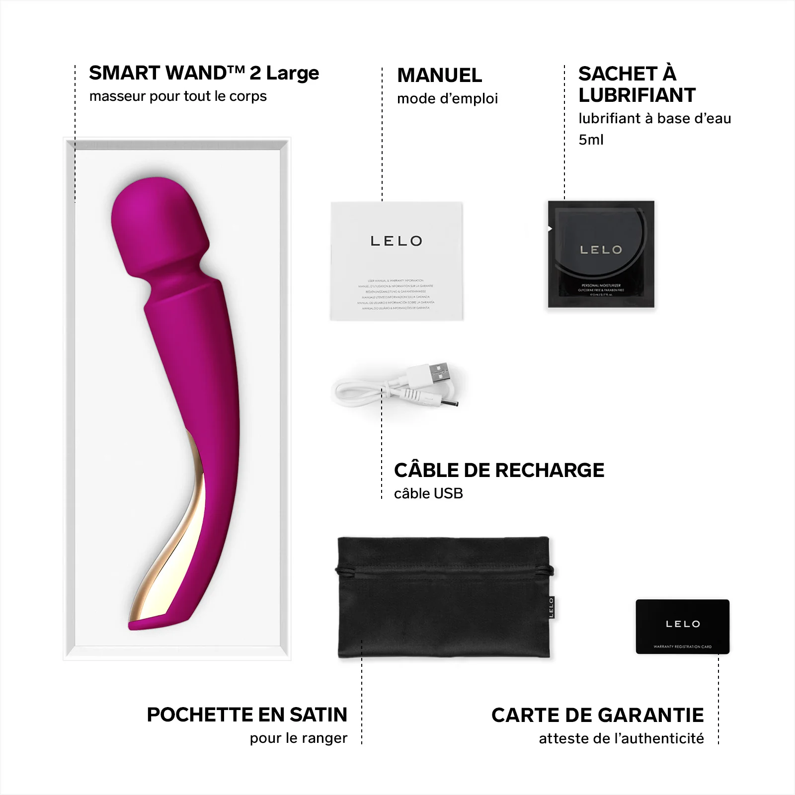 Vibromasseur Smart Wand 2 de Lelo - Image 28