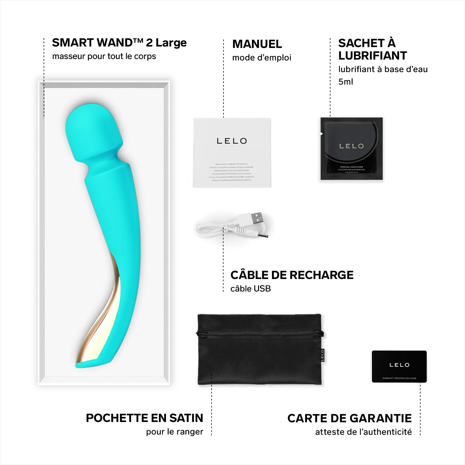 Vibromasseur Smart Wand 2 de Lelo - Image 37